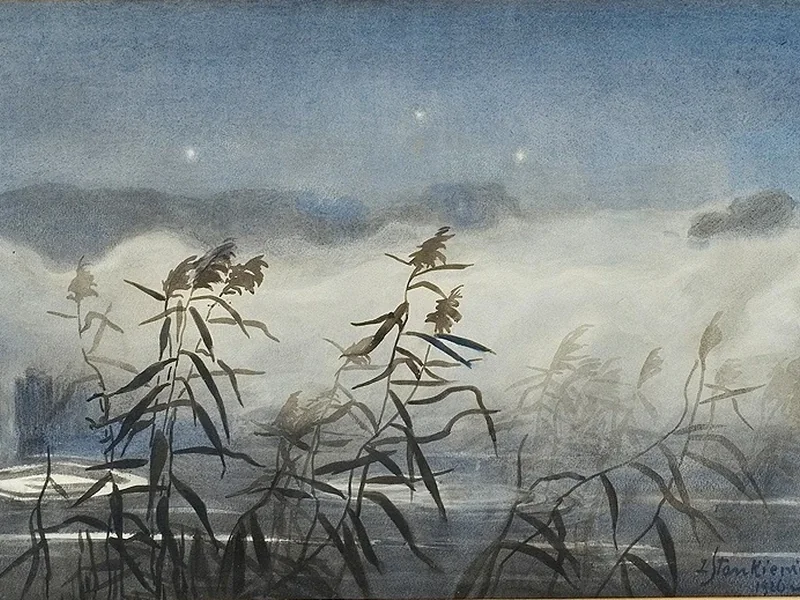 1862-Zofia Stankiewicz - Canneti in riva all'acqua